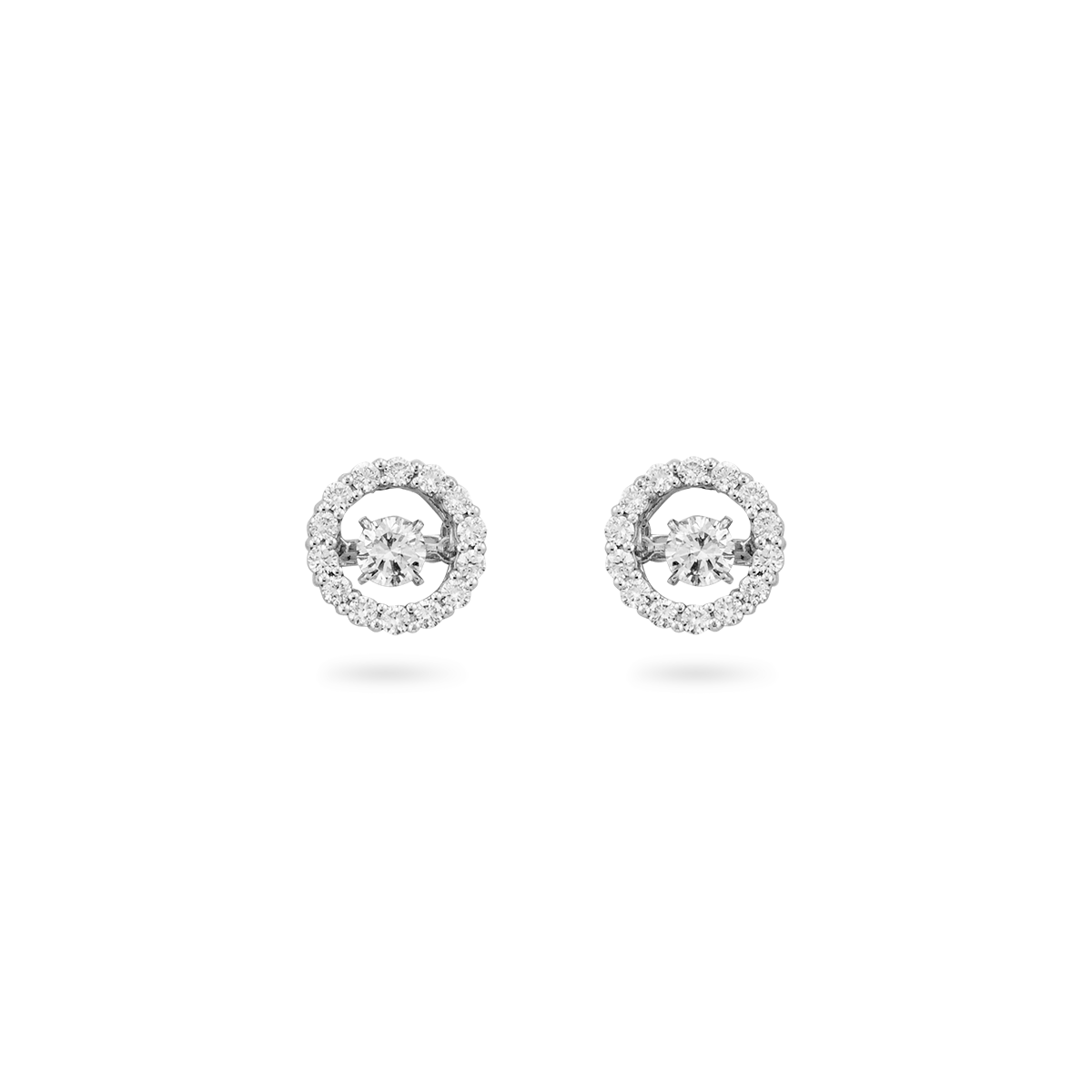 LOOK OF SOLITAIRE EAR STUDS
